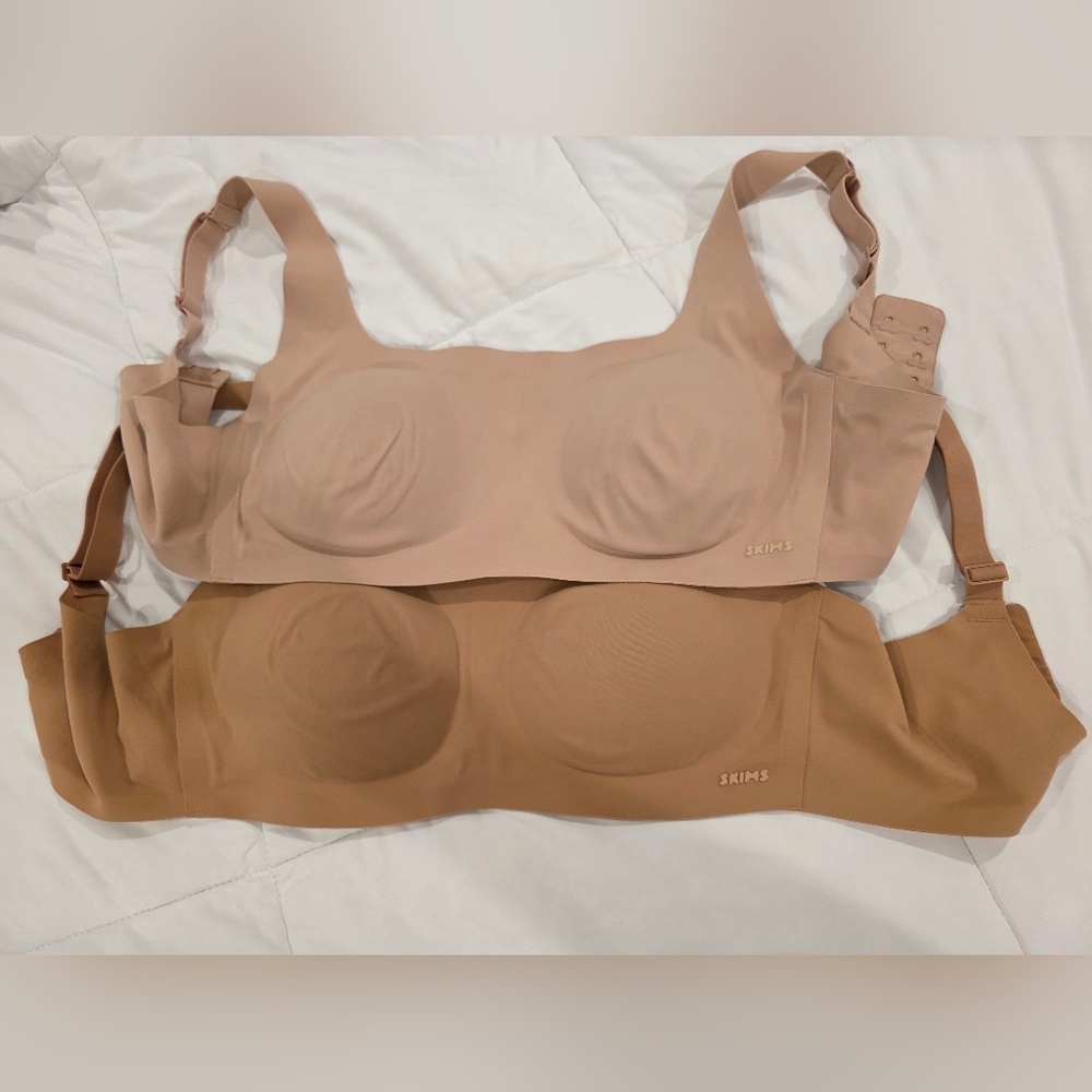 Skims Naked Scoop Bralette Bundle Set Of 2 sz M